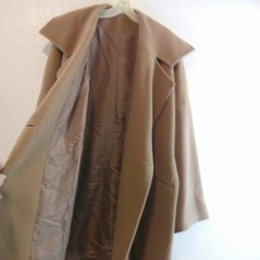 Timeless Camel Car Coat - Wool Blend - Picture 4 of 16